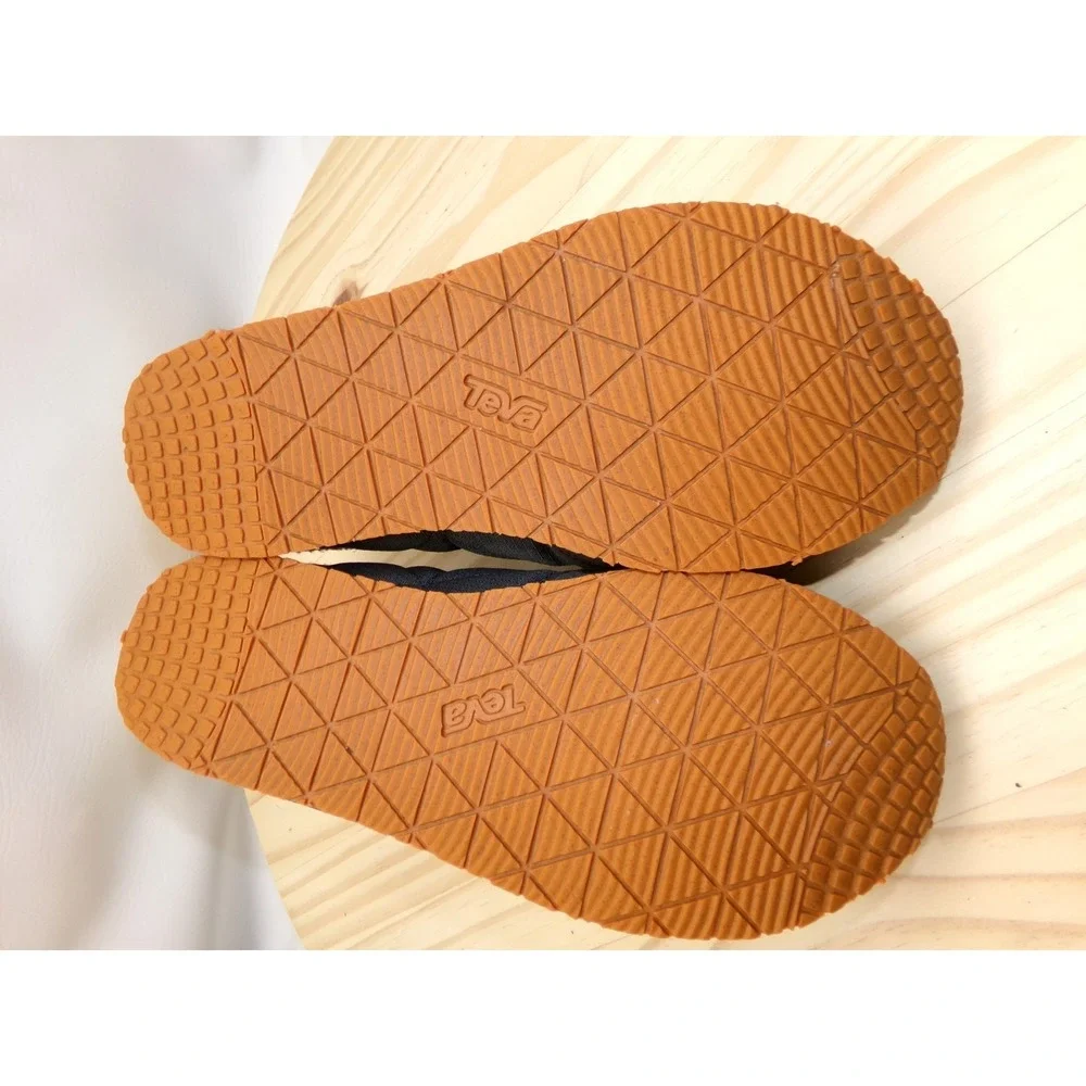 Teva ReEmber Convertible Moc Shoes Mens Gray Orange Sz 8 Quilted Slip On 1125472